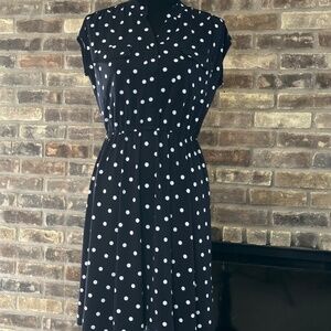 White Polka Dots Dress